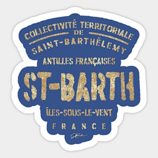 St. Barth, French Antilles Sticker